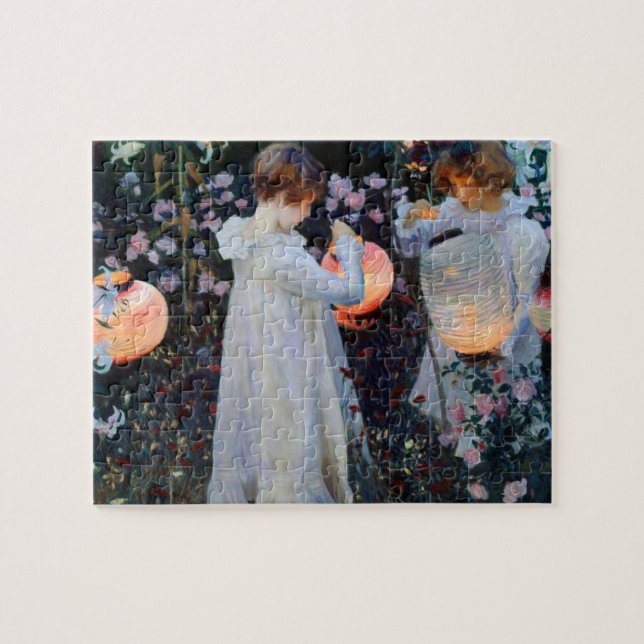 Puzzle Carnación de John Singer Sargent, Lily, Rosa (Horizontal)