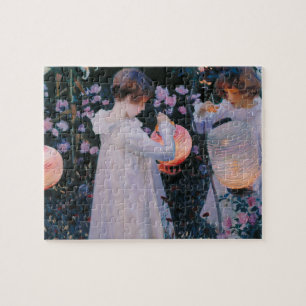 Puzzle Carnation Lily Lily Rosa John Singer Sargent Art