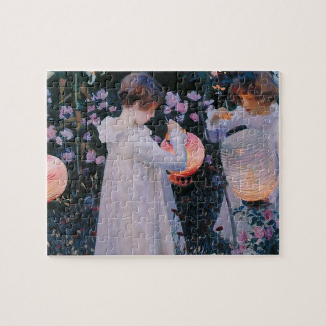 Puzzle Carnation Lily Lily Rosa John Singer Sargent Art (Horizontal)