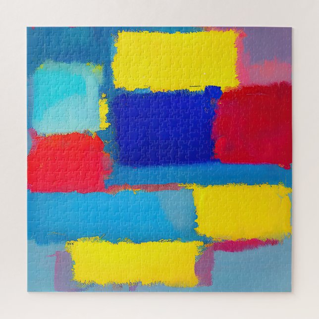 Puzzle "Carnaval de cobalto" Arte abstracto (Vertical)