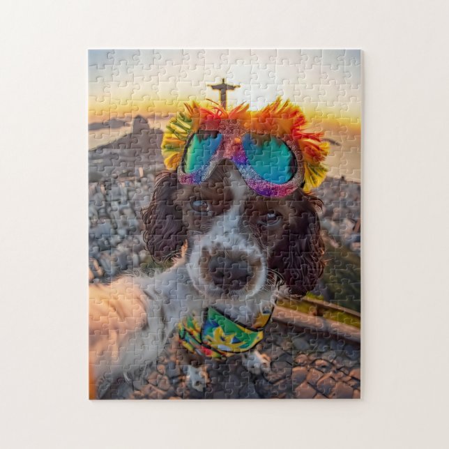 Puzzle Carnaval de Spaniel Vista en Río (Vertical)