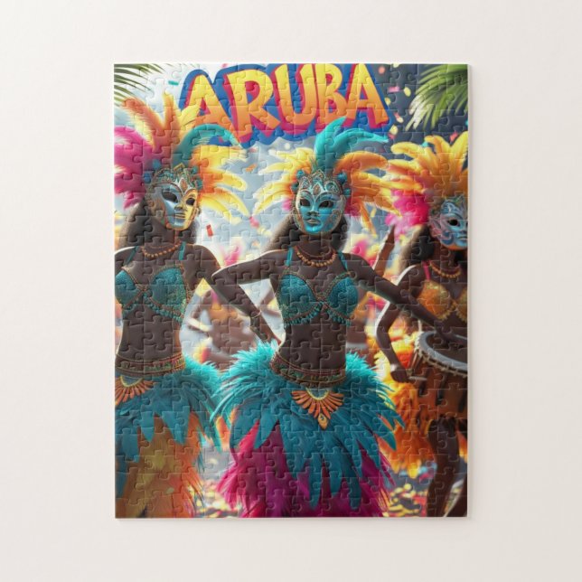 Puzzle carnaval festival de sol de Aruba (Vertical)
