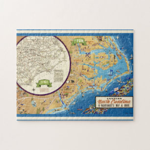 Puzzle Carolina del Norte Oriental 11x14