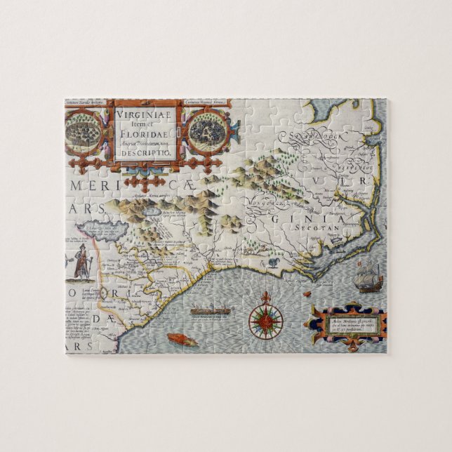 Puzzle Carolina del Norte, titulada 'artículo de (Horizontal)