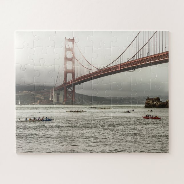 Puzzle Carrera de canoa de San Francisco Bay California (Horizontal)