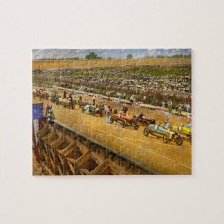 Puzzle Carrera de coches - vida en el carril rápido 1925