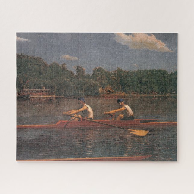 Puzzle Carrera en barco en el río (por Thomas Eakins) (Horizontal)