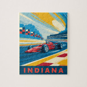 Puzzle Carreras de Indiana Vintage
