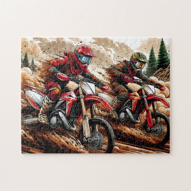 Puzzle Carreras de Motocross (Horizontal)