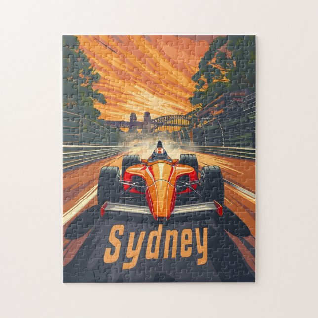 Puzzle Carreras de Sydney Vintage (Vertical)
