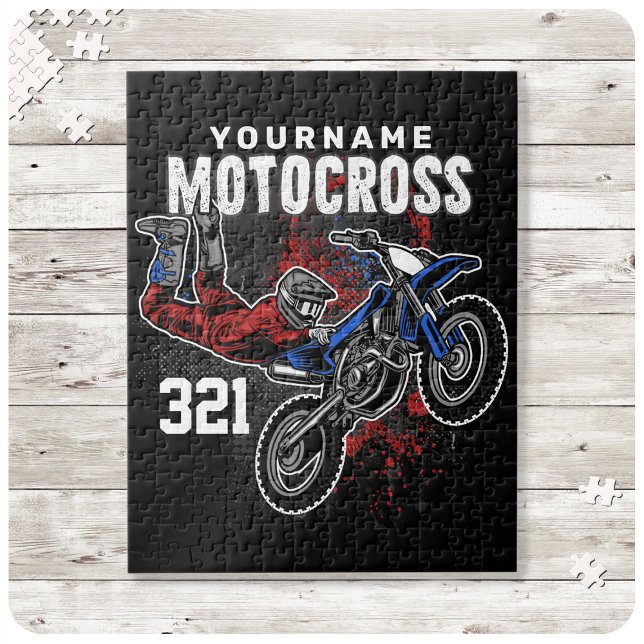Puzzle Carreras Personalizadas de Motocross al Estilo Lib (Subido por el creador)