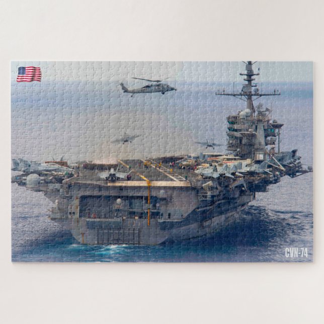 Puzzle CARRETERA DE AERONAVES DE EE.UU. - CVN 74 (20x30 P (Horizontal)