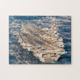 Puzzle CARRETERA DE AERONAVES DE EE.UU. - CVN 77 (11x14 P