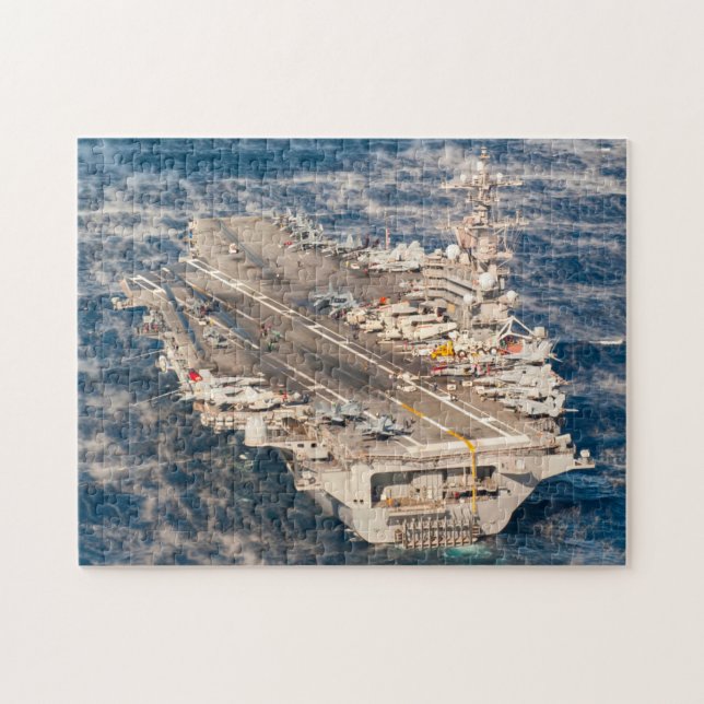Puzzle CARRETERA DE AERONAVES DE EE.UU. - CVN 77 (11x14 P (Horizontal)