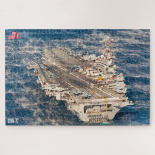 Puzzle CARRETERA DE AERONAVES DE EE.UU. - CVN 77 (20x30 P