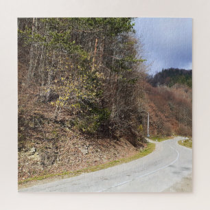 Puzzle Carretera del Bosque de Montaña - Naturaleza Salva