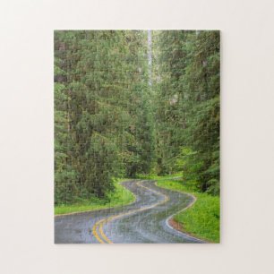 Puzzle Carretera del río Sol Duc a través del bosque