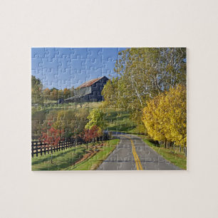 Puzzle Carretera rural a través de la región de Bluegra