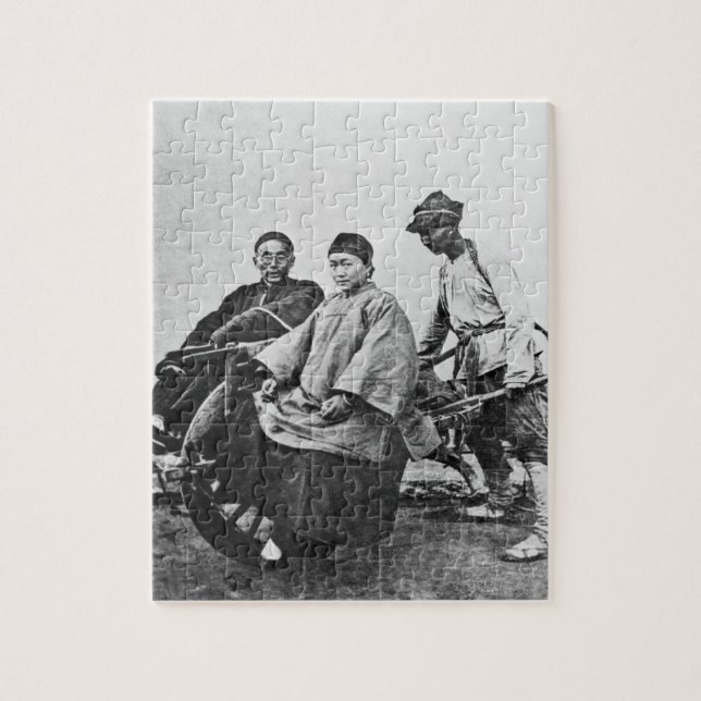 Puzzle Carrito chino, c.1870 (foto de b/w) (Vertical)