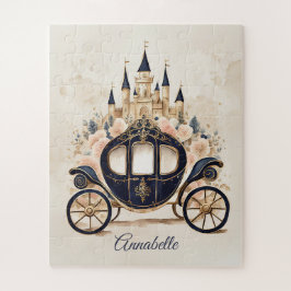 Puzzle Carrito de cuento de hadas y castillo