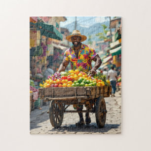 Puzzle carrito de empuje de Jamaica