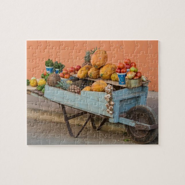 Puzzle Carrito de frutas y verduras, Cuba (Horizontal)