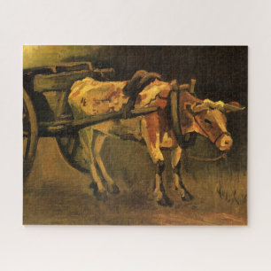 Puzzle Carro con buey rojo y blanco (Vincent van Gogh)