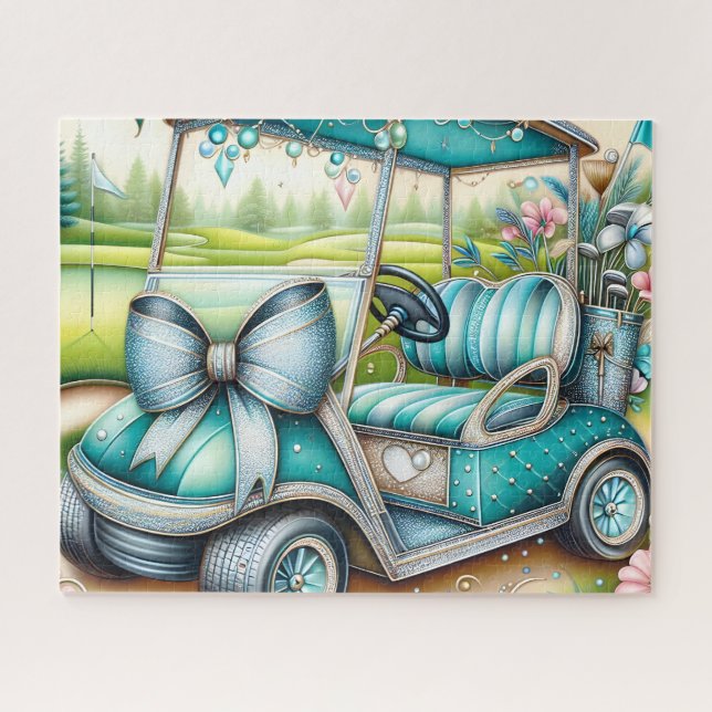 Puzzle Carro de Golf de Lujo Arco Verde (Horizontal)