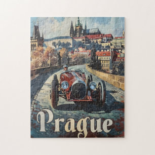 Puzzle Carro vintage de Praga