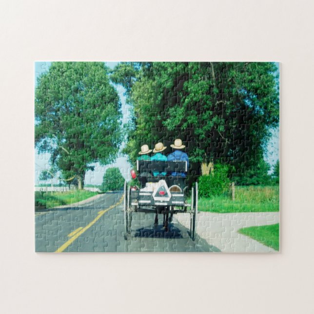 Puzzle Carruaje Amish Indiana. (Horizontal)