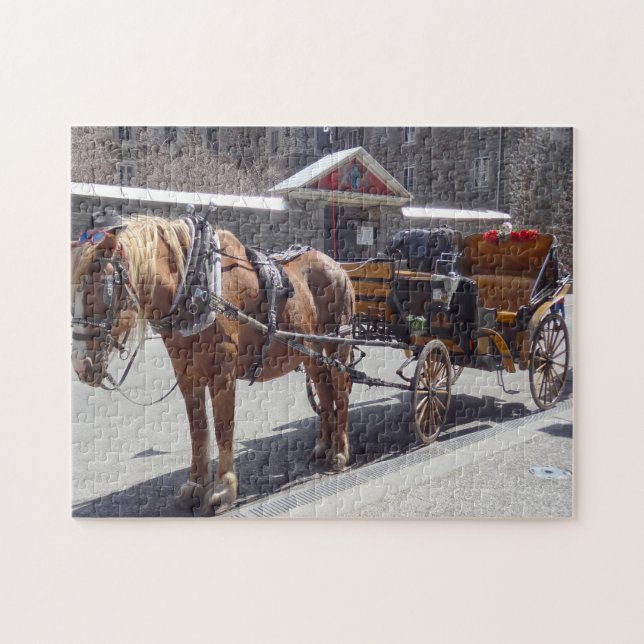 Puzzle Carruaje de Caballos Montreal. (Horizontal)