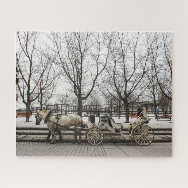 Puzzle Carruaje de Caballos Montreal. (Horizontal)