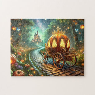 Puzzle Carruaje de Calabaza Encantada Camino del Bosque