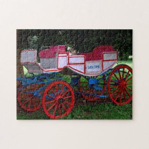 Puzzle Carruaje tirado por caballos India.