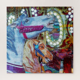 Puzzle Carrusel de Caballos de Carreras