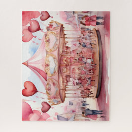 Puzzle Carrusel El día de San Valentín acuarela