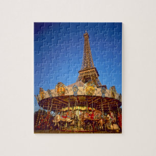 Puzzle Carrusel, Torre Eiffel, París, Francia