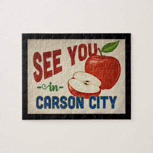 Puzzle Carson City Nevada Apple - Viajes de época