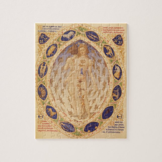 Puzzle Carta Antigüa del Zodiaco Celeste, Astrología Vint (Vertical)