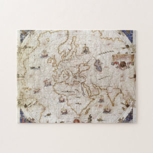 Puzzle Carta de Portolan del mundo el   1519