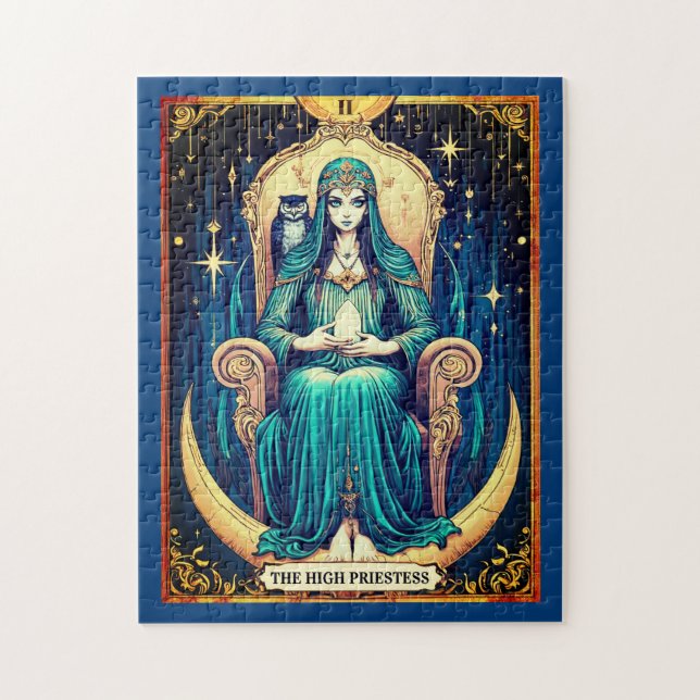 Puzzle Carta de Tarot, la Summa Sacerdotisa 2 (Vertical)