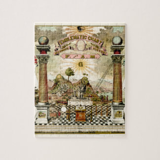 Puzzle Carta emblemática masónica del Freemason