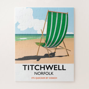 Puzzle Cartel de la playa de Titchwell Norfolk