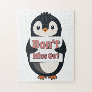 Puzzle Cartel de pingüino: No te pierdas