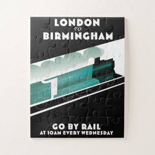 Puzzle Cartel de tren de Londres a Birmingham