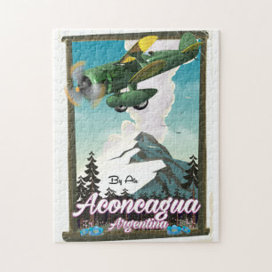 Puzzle Cartel de viaje a Aconcagua Argentina