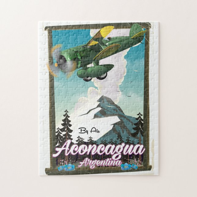 Puzzle Cartel de viaje a Aconcagua Argentina (Vertical)