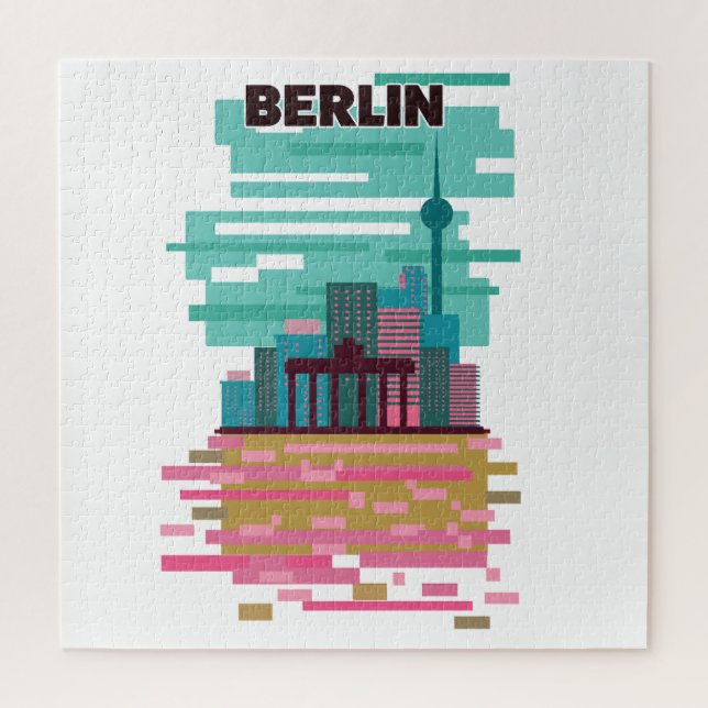 Puzzle Cartel de viaje a Berlín (Vertical)