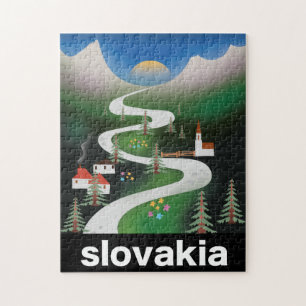 Puzzle cartel de viaje a Eslovaquia