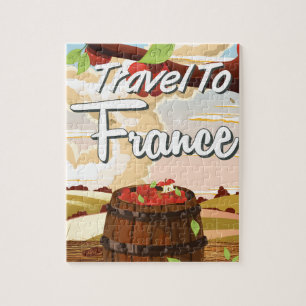 Puzzle Cartel de viaje a Francia